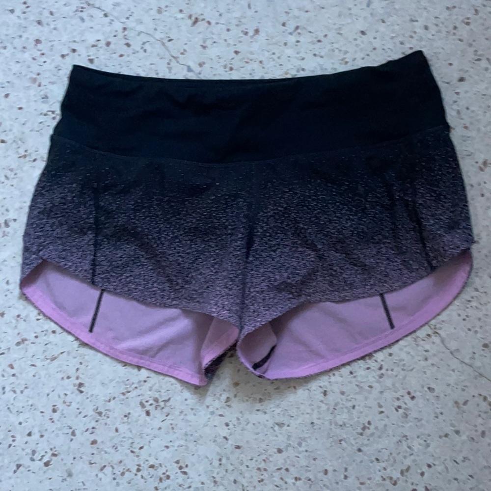 Pink and Black Lululemon Shorts